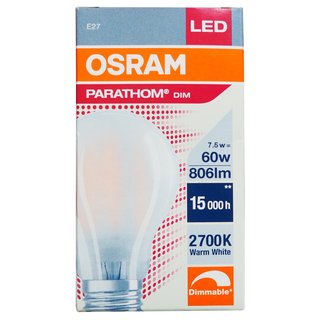 OSRAM LED Leuchtmittel dimmbar 7W E27