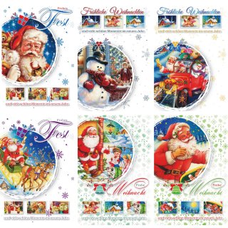 100 Weihnachtskarten mit Umschlag 22-0375, Glückwunschkarten Weihnachten