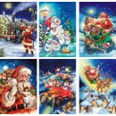100 Weihnachtskarten mit Umschlag 22-0475 Blanko,...