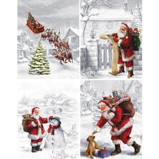 24 mittlere Weihnachtsgeschenktüten 17343, Geschenktüte Weihnachten, Geschenktasche