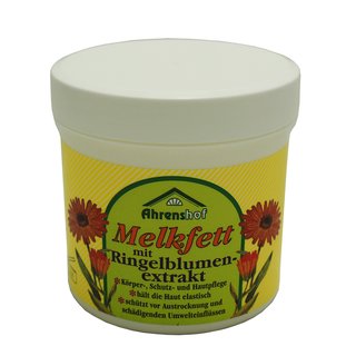 250ml Ahrenshof Melkfett mit Ringelblumenextrakt, Hautpflege, Hautschutz