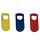 ILODA 3x Flaschenöffner Bieröffner farbig rot gelb blau ca. 9,5 x 4,2cm, Faustform