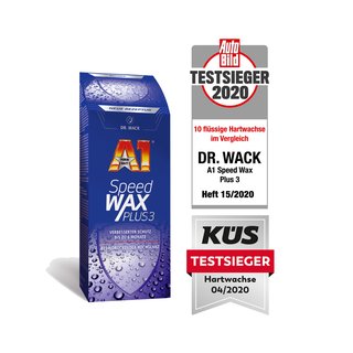 500ml Dr. Wack A1 Speed WAX Plus 3, Auto-Hartwachs, Auto-Wachs, Lackschutz