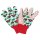 Krabbelkäfer Gartenhandschuhe für Kinder, 2 Handschuhe mit süßem Marienkäfer Design, genoppte Innenflächen & elastisches Bündchen, waschbar bei 30°