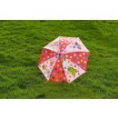 Krabbelkäfer Regenschirm Bunte Tropfen, Schirm für Kinder im farbenfrohen Design, Ø 72 cm