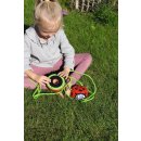 Krabbelkäfer Laufstelzen aus Holz, höhenverstellbare Kinderstelzen mit Anti-Rutsch-Gummi, Laufdollis für Kinder ab 4 Jahren